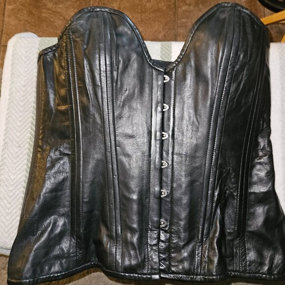 NWT 4XL Leather Corset Handmade Tight lacing - Picture 4 of 16